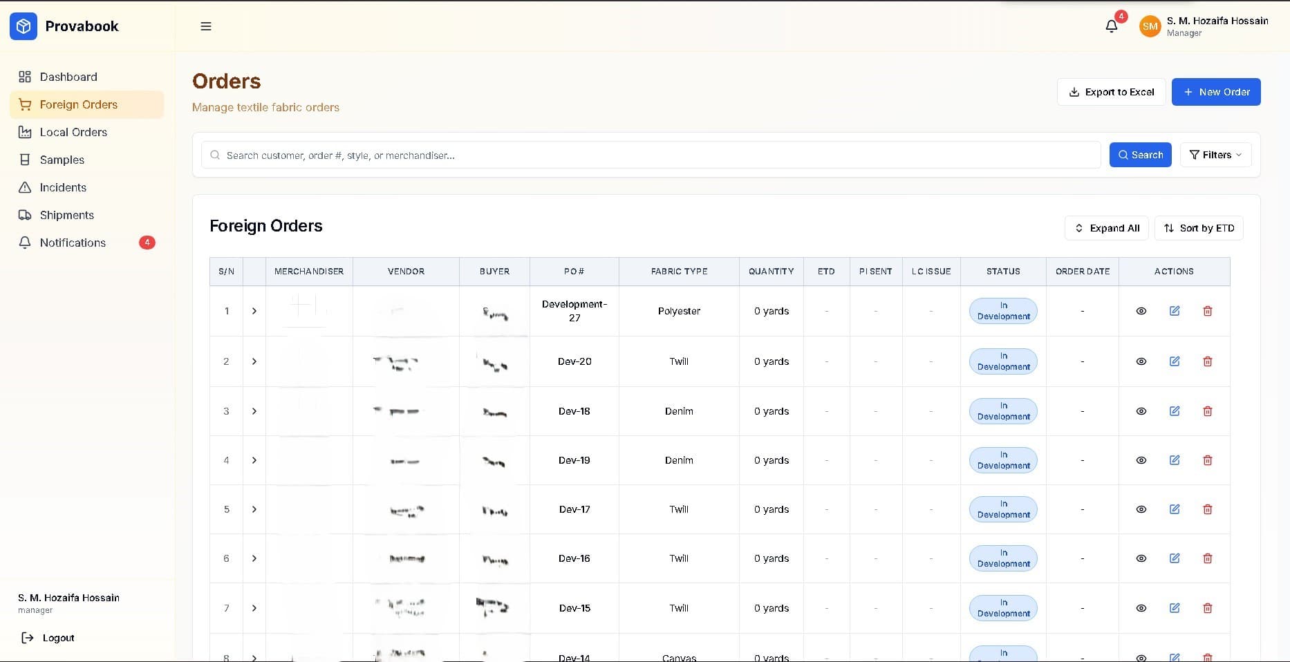 Sample workflow